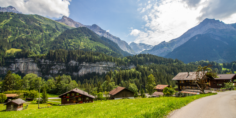 Staying in the Swiss mountain resort of Champéry
