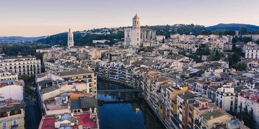 Exploring the historic old town of Girona